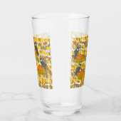 Autumn Owl and Pumpkin Pattern Pint Glass / Tumble Glas (Rechts)