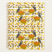 Autumn Owl Pumpkin Basket Planner and Agenda Planer (Vorderseite)