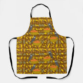 Autumn Owl Pumpkin Pattern Kitchen Apron Schürze (Vorderseite)