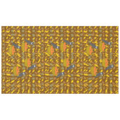 Autumn Owl Pumpkin Pattern Tablecloth Harvest Tischdecke (Vorderseite (Horizontal))