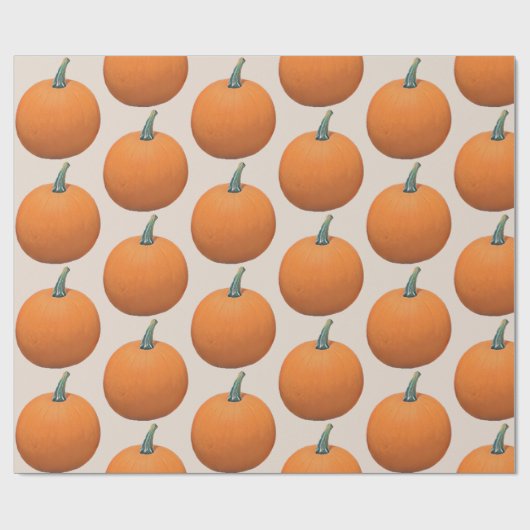 Autumn Painted Pumpkin Geschenkpapier (Flach)