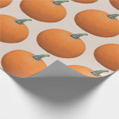 Autumn Painted Pumpkin Geschenkpapier (Ecke)