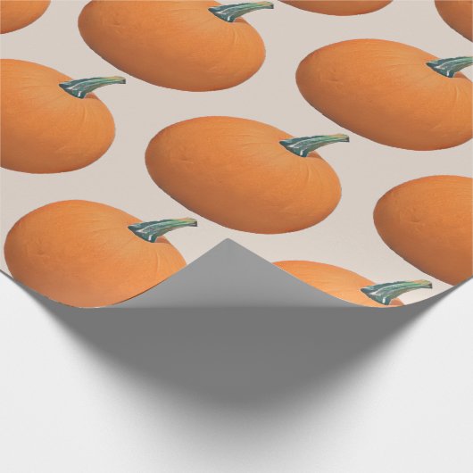Autumn Painted Pumpkin Geschenkpapier (Ecke)