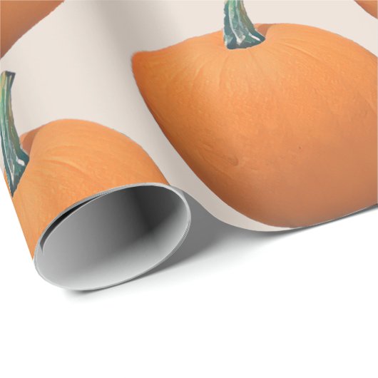 Autumn Painted Pumpkin Geschenkpapier (Rolleneckpunkt)