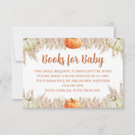 Autumn Pampas Grass Books for Baby Insert Dankeskarte