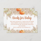 Autumn Pampas Grass Books for Baby Insert Dankeskarte (Vorne/Hinten)