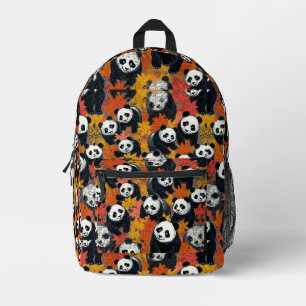 Autumn Pandas Bedruckter Rucksack