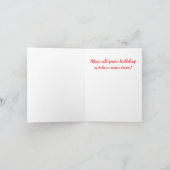 Autumn Paradise Greeting Card Feiertagskarte (Innenseite)