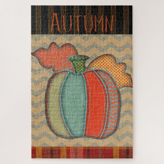 Autumn Patchwork Pumpkin Puzzle (Vertikal)