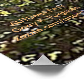 "AUTUMN PATH" POSTER (Ecke)