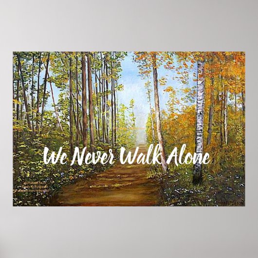 "AUTUMN PATH" POSTER (Vorne)