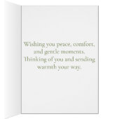 Autumn Path Thinking of You Sympathy Card (Innen (Rechts))