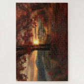 Autumn Path to a Village in Piedmont–Jigsaw Puzzle (Vertikal)