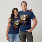 Autumn Path with a Wolf – Mystic Forest Concept T-Shirt (Unisex)