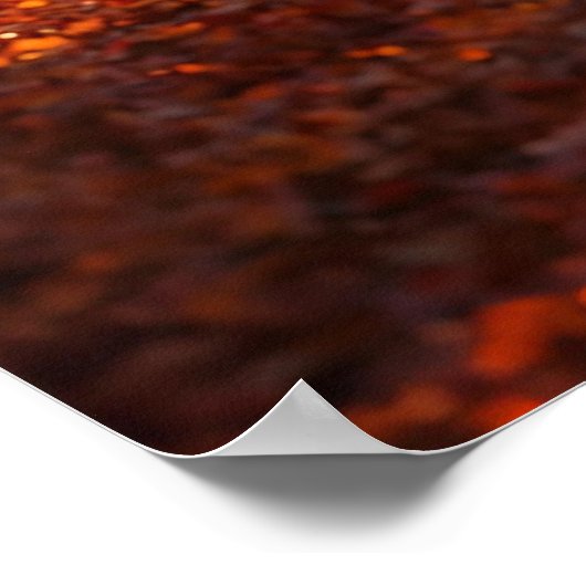 Autumn Pathway – Serene Tree Tunnel Art Print Poster (Ecke)