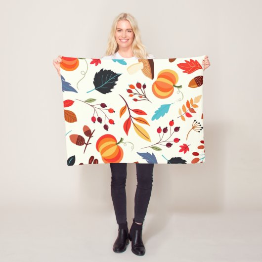Autumn Pattern Baby Fleece Blanket (Beispiel)