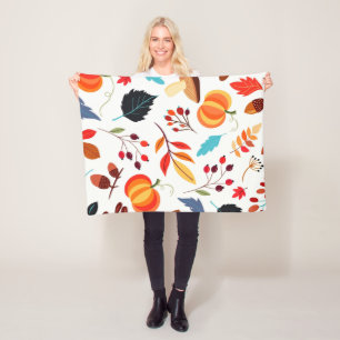 Autumn Pattern Baby Fleece Blanket Geschenk