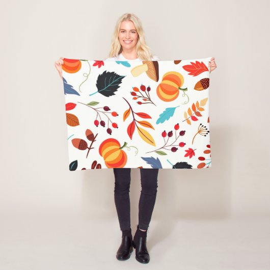 Autumn Pattern Baby Fleece Blanket Geschenk (Beispiel)