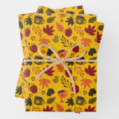 AUTUMN PATTERN DESIGN GESCHENKPAPIER SET (Beispiel)