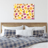 AUTUMN PATTERN DESIGN LEINWANDDRUCK (Insitu (Schlafzimmer))
