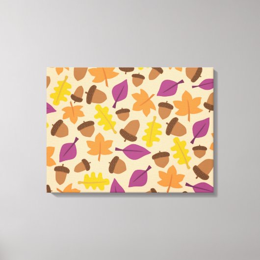 AUTUMN PATTERN DESIGN LEINWANDDRUCK (Vorderseite)