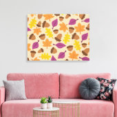 AUTUMN PATTERN DESIGN LEINWANDDRUCK (Insitu (Wohnzimmer))