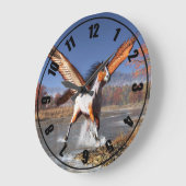 Autumn Pegasus Große Wanduhr (Winkel)