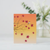 Autumn Perst Post Card Postkarte (Stehend Vorderseite)