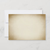 Autumn Pheasant Wedding RSVP Karte (Rückseite)