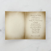 Autumn Pheasant Wedding Vow Erneuerung Einladung (Innenseite)