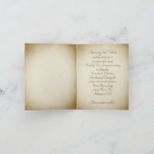 Autumn Pheasant Wedding Vow Erneuerung Einladung (Innenseite)