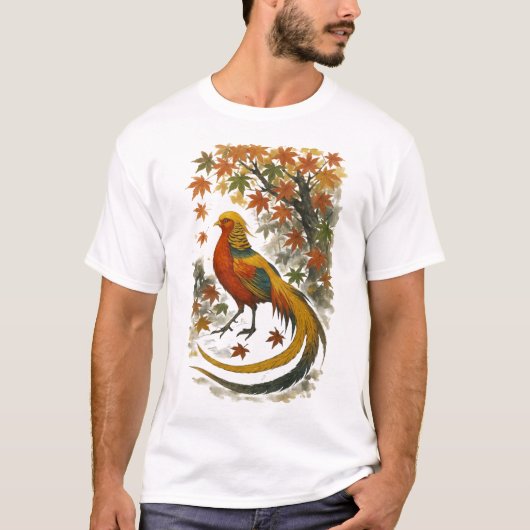 【Autumn Phoenix Japanese Art T-Shirt】 T-Shirt (Vorderseite)