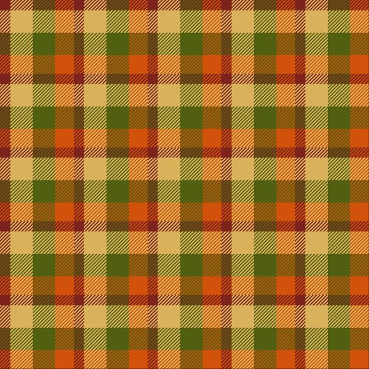 Autumn Plaid Dish Towel Custom Name Thanksgiving Geschirrtuch