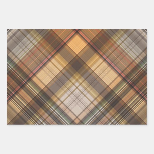 Autumn Plaid Trio Geschenkpapier Set (Vorderseite 2)