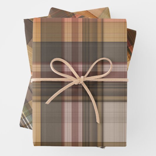 Autumn Plaid Trio Geschenkpapier Set (Beispiel)