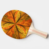 Autumn Plant, Modern Abstract Fractal Art Leaf Tischtennis Schläger (Seitenansicht)