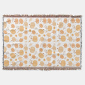 Autumn Pumpkin and Leaf Pastel Pattern Decke (Vorderseite)