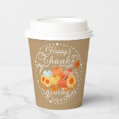 Autumn Pumpkin Ash Pappbecher (Vorderseite)