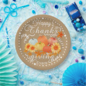 Autumn Pumpkin Ash Pappteller (Party)