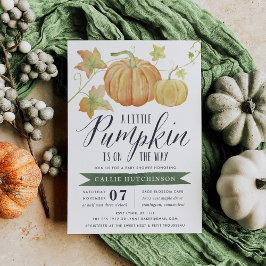 Autumn Pumpkin Baby Dusche Einladung