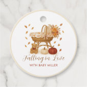 Autumn Pumpkin Baby Dusche Geschenkanhänger (Vorderseite)