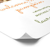 Autumn Pumpkin Baby Dusche Poster (Ecke)