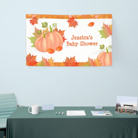 Autumn Pumpkin Baby Showbanner Banner (Messeveranstaltung)