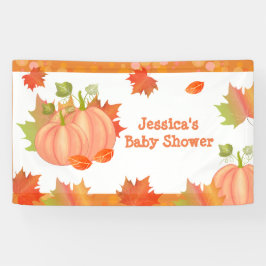 Autumn Pumpkin Baby Showbanner Banner