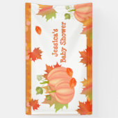 Autumn Pumpkin Baby Showbanner Banner (Vertikal)