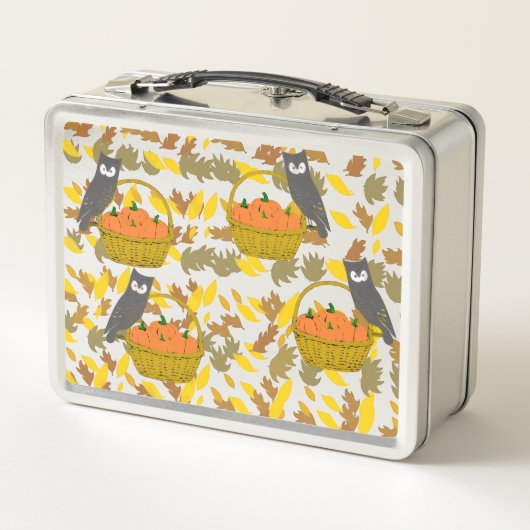 Autumn Pumpkin back to School Kids Lunch Box (Rückseite)