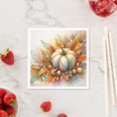 Autumn Pumpkin Baubles Table Serviette (Beispiel)
