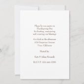 Autumn Pumpkin & Berries "Gather and Give Danke" Einladung (Rückseite)