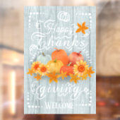 Autumn Pumpkin Blue Pine Fensteraufkleber (Blatt 2)