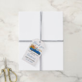 Autumn Pumpkin Blue Truck Baby Dusche Vielen Dank Geschenkanhänger (Mit Garn)